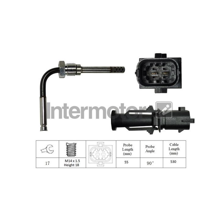 Jutiklis, išmetamųjų dujų temperatūra INTERMOTOR 27027