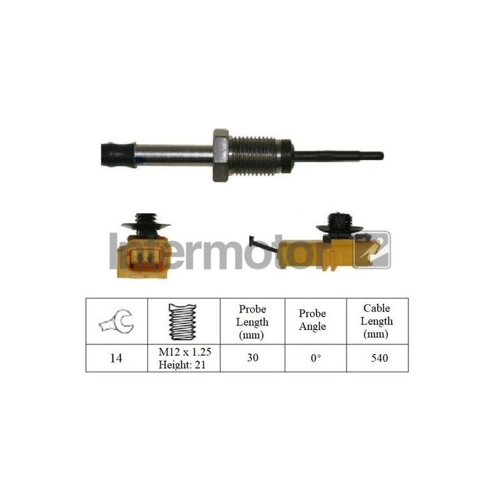 Jutiklis, išmetamųjų dujų temperatūra INTERMOTOR 27049