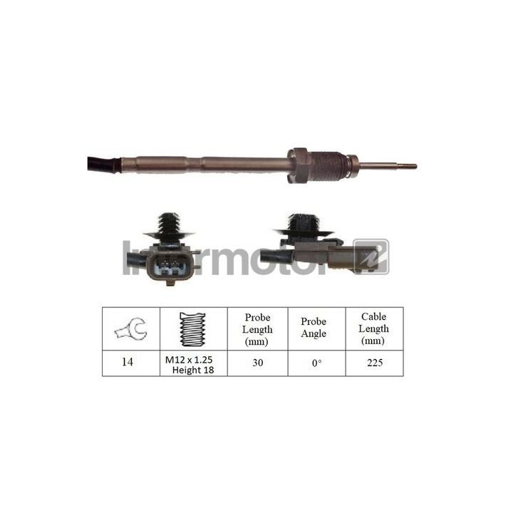 Jutiklis, išmetamųjų dujų temperatūra INTERMOTOR 27050
