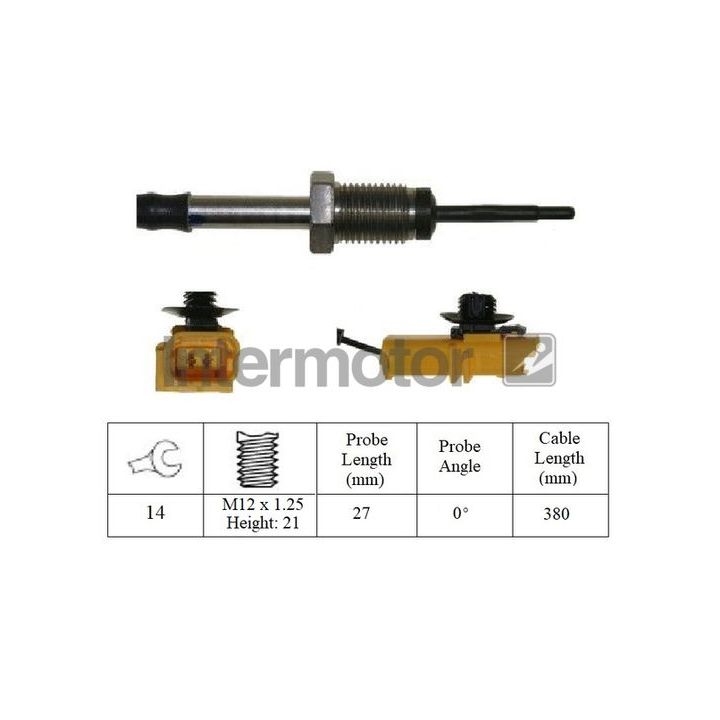 Jutiklis, išmetamųjų dujų temperatūra INTERMOTOR 27150