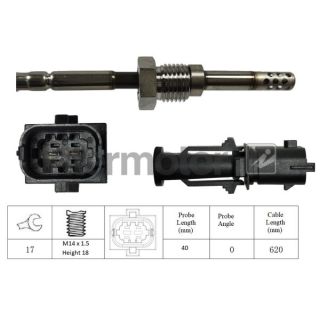 Jutiklis, išmetamųjų dujų temperatūra INTERMOTOR 27151