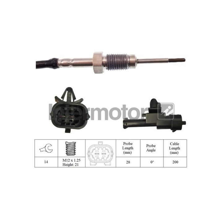 Jutiklis, išmetamųjų dujų temperatūra INTERMOTOR 27203