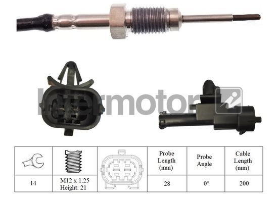 Jutiklis, išmetamųjų dujų temperatūra INTERMOTOR 27203