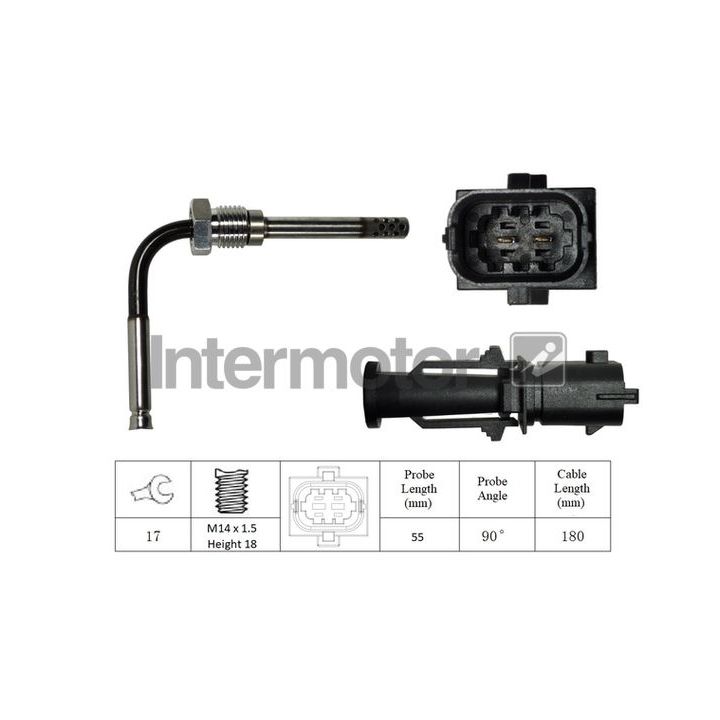 Jutiklis, išmetamųjų dujų temperatūra INTERMOTOR 27215