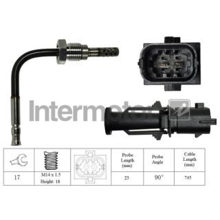 Jutiklis, išmetamųjų dujų temperatūra INTERMOTOR 27217