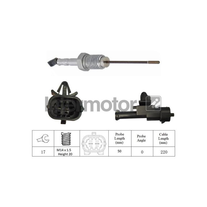 Jutiklis, išmetamųjų dujų temperatūra INTERMOTOR 27220