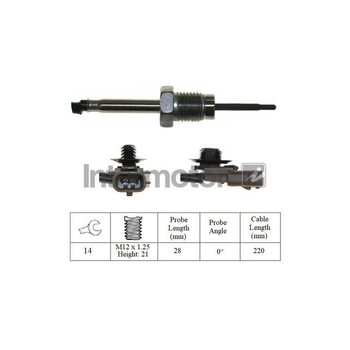 Jutiklis, išmetamųjų dujų temperatūra INTERMOTOR 27298