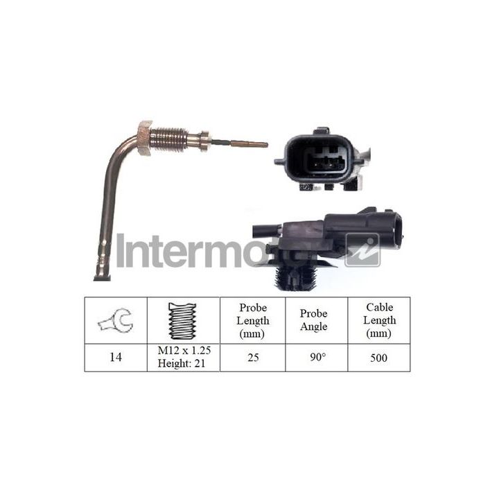 Jutiklis, išmetamųjų dujų temperatūra INTERMOTOR 27350