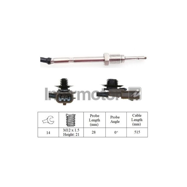 Jutiklis, išmetamųjų dujų temperatūra INTERMOTOR 27351