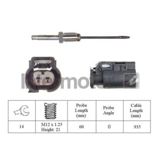 Jutiklis, išmetamųjų dujų temperatūra INTERMOTOR 27386