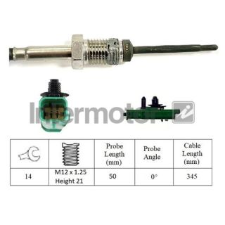 Jutiklis, išmetamųjų dujų temperatūra INTERMOTOR 27390