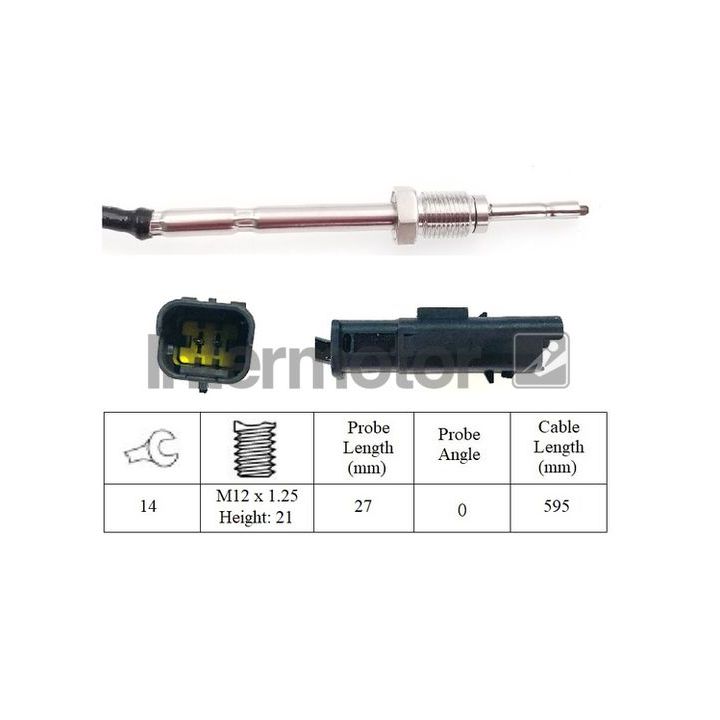 Jutiklis, išmetamųjų dujų temperatūra INTERMOTOR 27391
