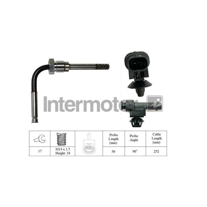Jutiklis, išmetamųjų dujų temperatūra INTERMOTOR 27406