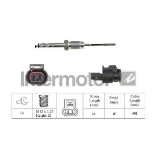 Jutiklis, išmetamųjų dujų temperatūra INTERMOTOR 27415