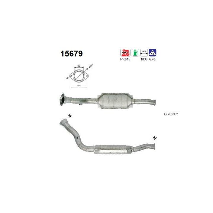 Katalizatoriaus keitiklis AS 15679