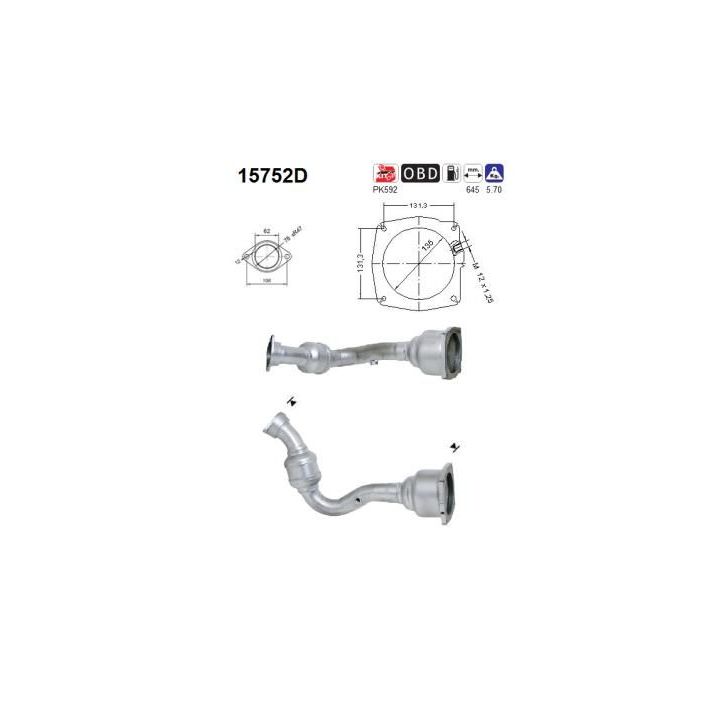 Katalizatoriaus keitiklis AS 15752D