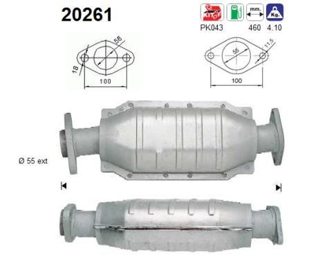 Katalizatoriaus keitiklis AS 20261