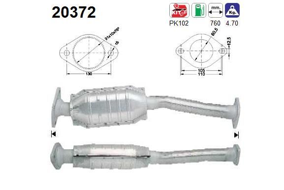 Katalizatoriaus keitiklis AS 20372