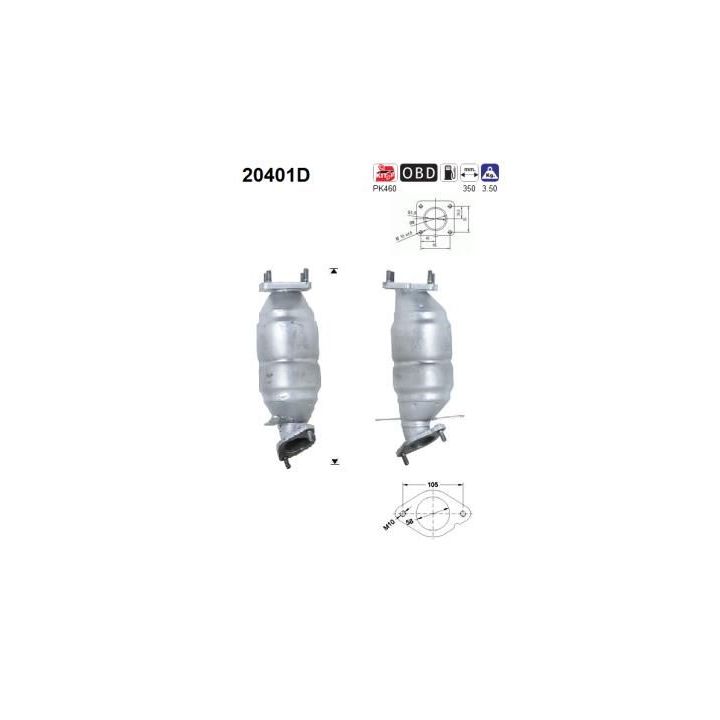 Katalizatoriaus keitiklis AS 20401D