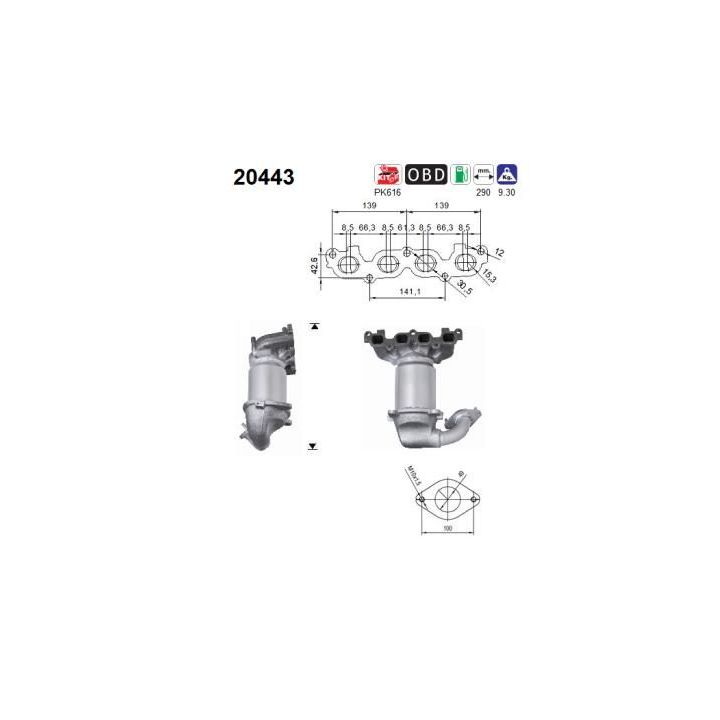 Katalizatoriaus keitiklis AS 20443