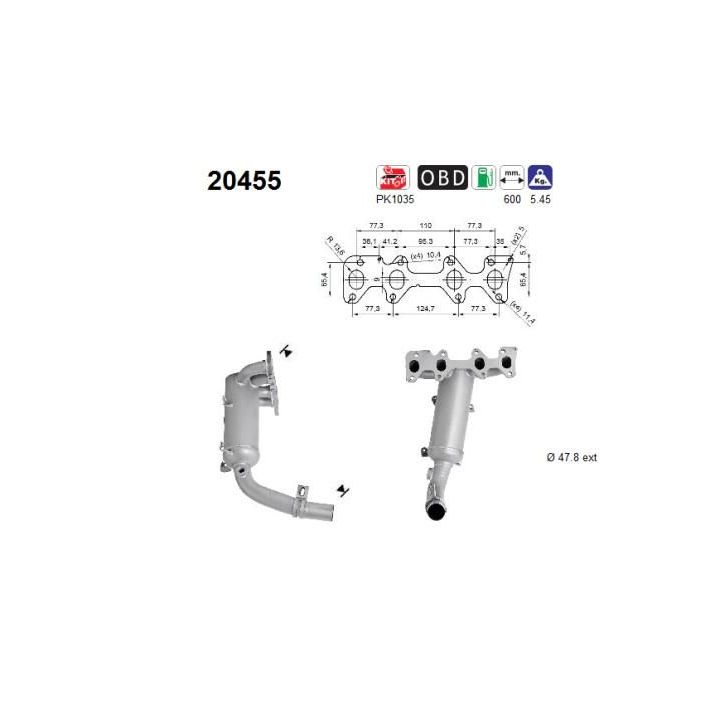 Katalizatoriaus keitiklis AS 20455