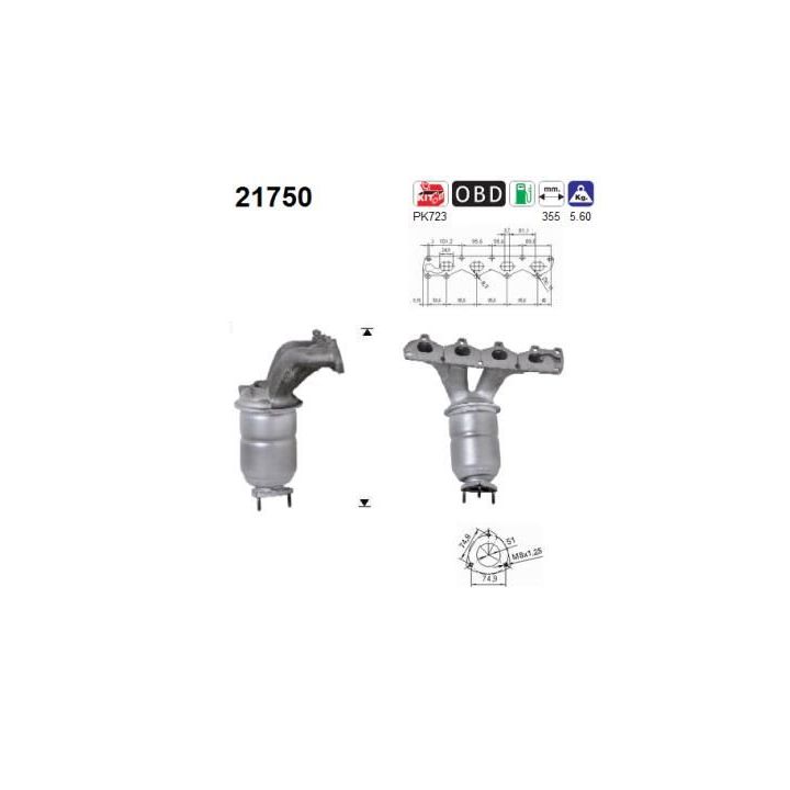 Katalizatoriaus keitiklis AS 21750