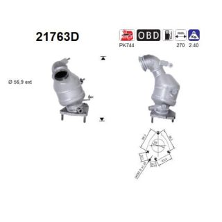 Katalizatoriaus keitiklis AS 21763D