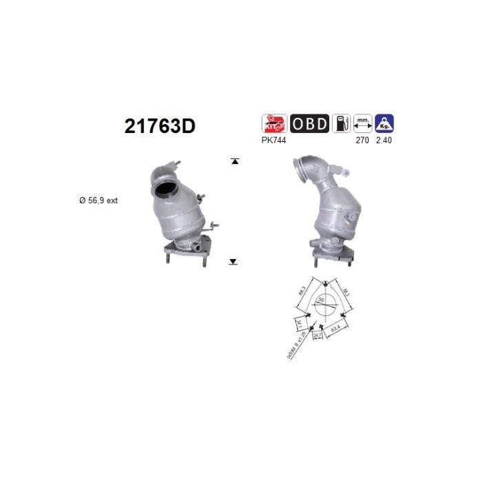 Katalizatoriaus keitiklis AS 21763D