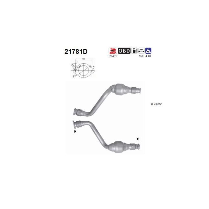 Katalizatoriaus keitiklis AS 21781D