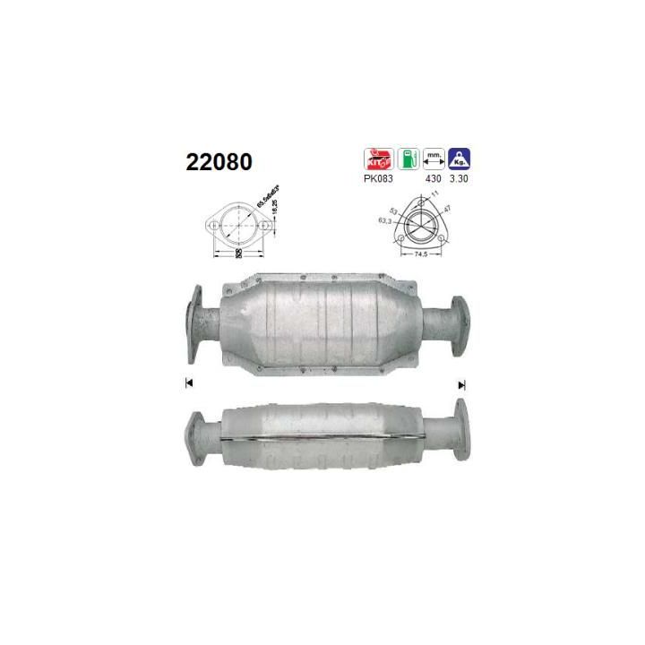 Katalizatoriaus keitiklis AS 22080