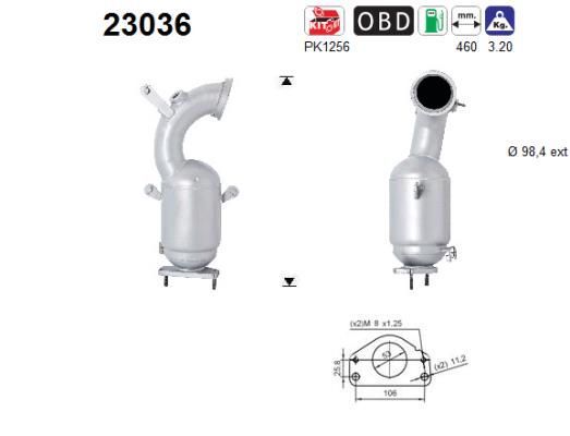 Katalizatoriaus keitiklis AS 23036