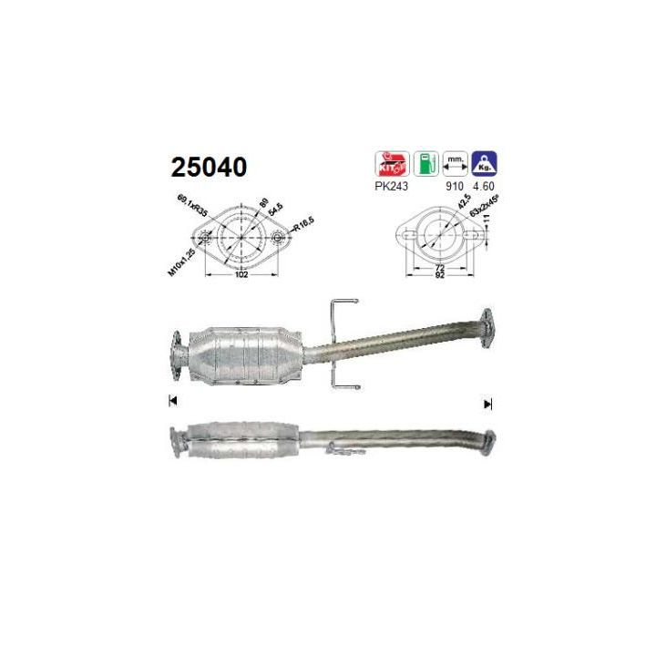 Katalizatoriaus keitiklis AS 25040