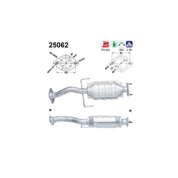 Katalizatoriaus keitiklis AS 25062