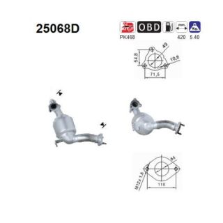 Katalizatoriaus keitiklis AS 25068D