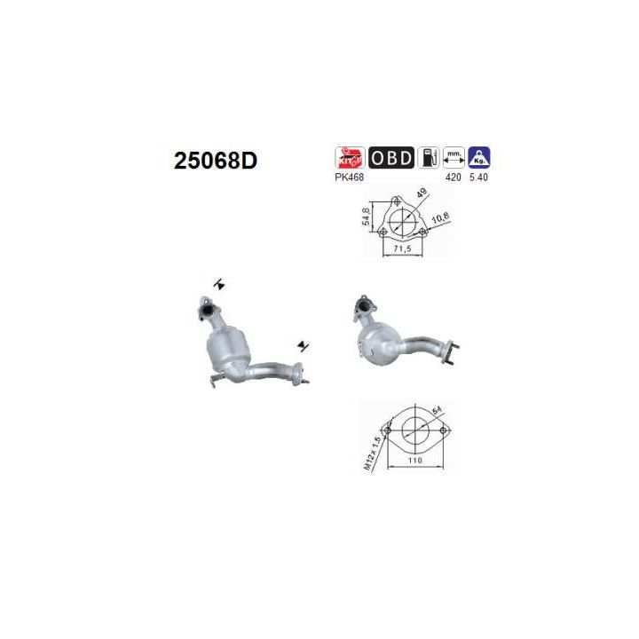 Katalizatoriaus keitiklis AS 25068D
