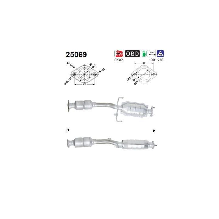 Katalizatoriaus keitiklis AS 25069