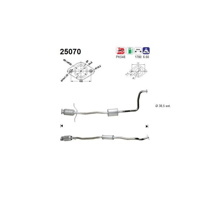 Katalizatoriaus keitiklis AS 25070