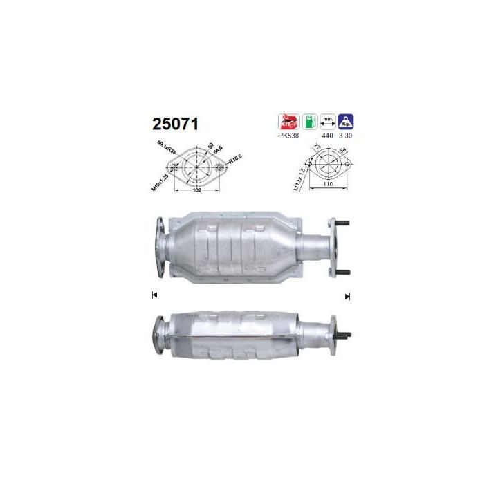 Katalizatoriaus keitiklis AS 25071