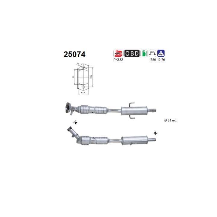 Katalizatoriaus keitiklis AS 25074