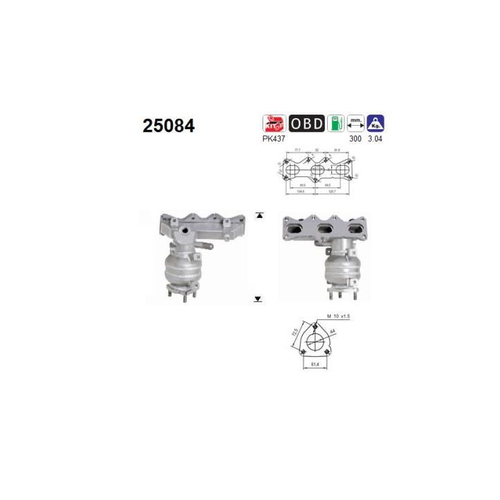 Katalizatoriaus keitiklis AS 25084