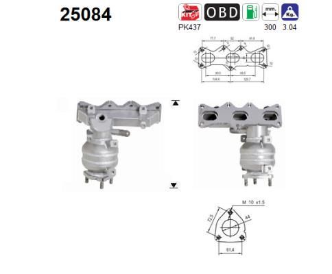 Katalizatoriaus keitiklis AS 25084