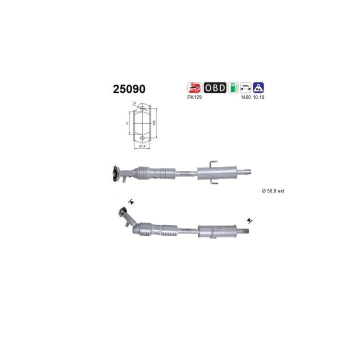Katalizatoriaus keitiklis AS 25090