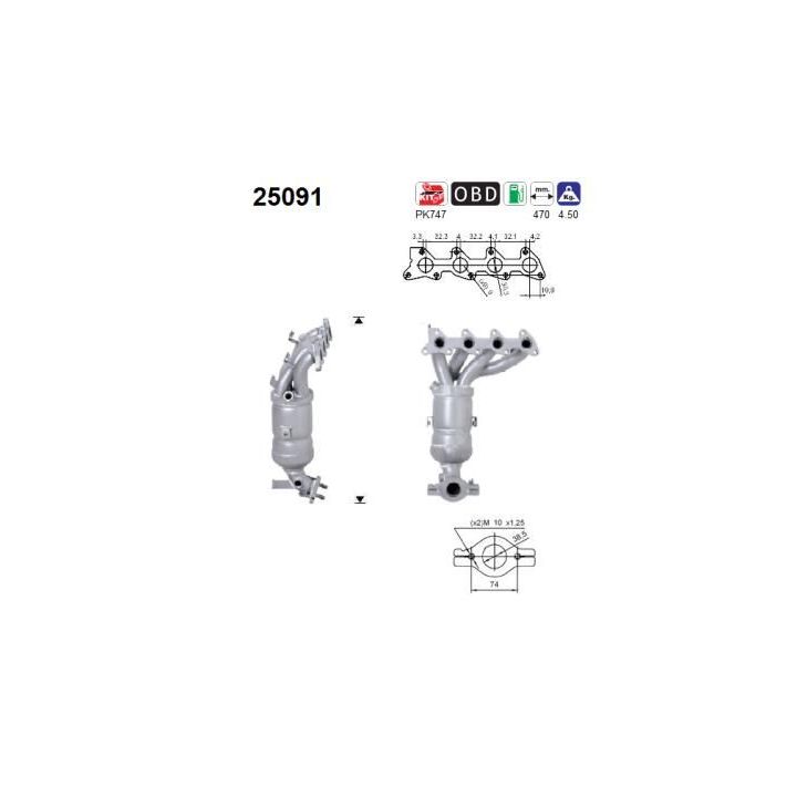 Katalizatoriaus keitiklis AS 25091