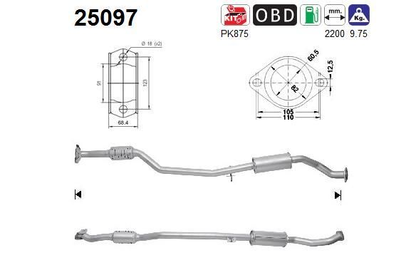 Katalizatoriaus keitiklis AS 25097
