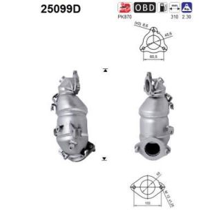 Katalizatoriaus keitiklis AS 25099D