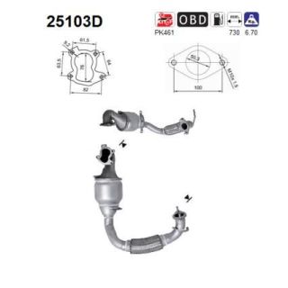 Katalizatoriaus keitiklis AS 25103D