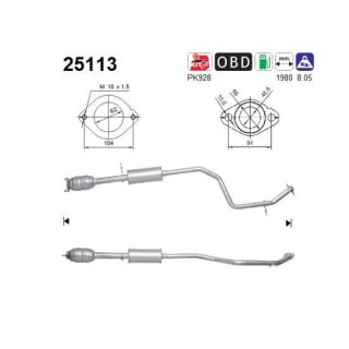 Katalizatoriaus keitiklis AS 25113