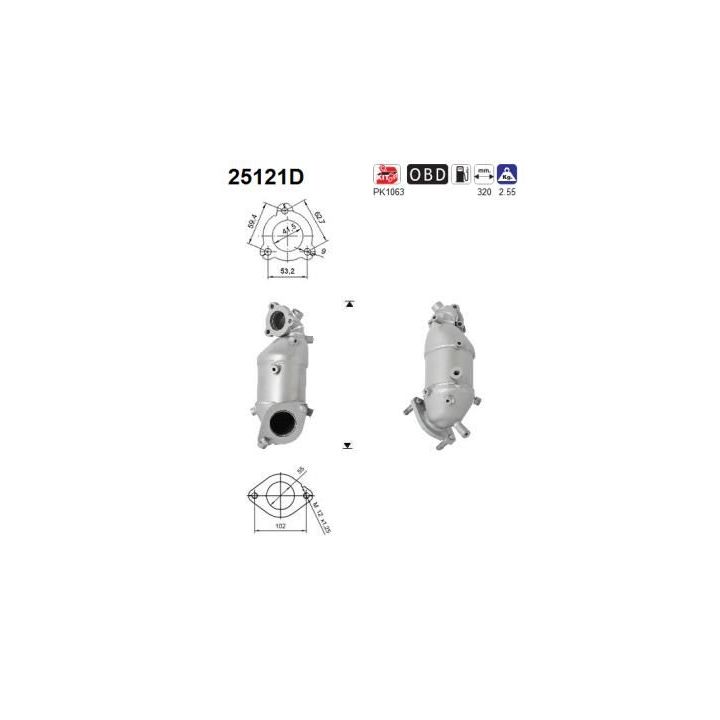 Katalizatoriaus keitiklis AS 25121D