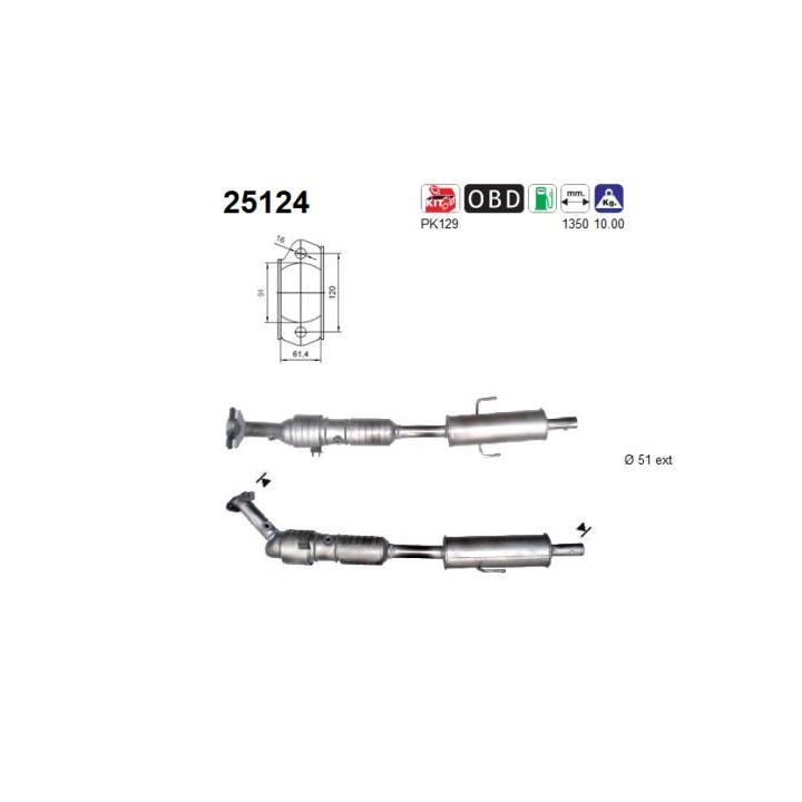 Katalizatoriaus keitiklis AS 25124
