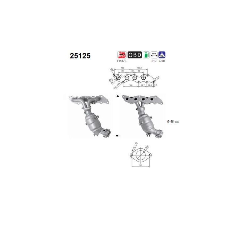 Katalizatoriaus keitiklis AS 25125